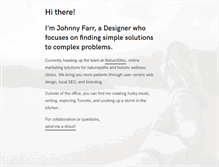Tablet Screenshot of johnnyfarr.com